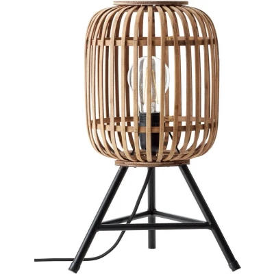 Afbeelding van Brilliant Woodrow 93775/20 Tafellamp E27 60 W Lichtbruin