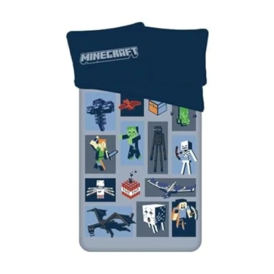 Afbeelding van Jerry Fabrics F Minecraft beddengoed 2 delig kind dekbedovertrek 140 x 200 cm kussensloop 70 90 100% katoen