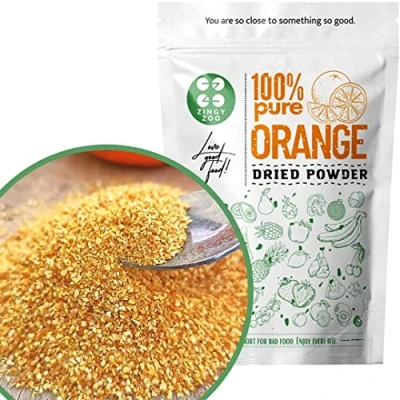 Afbeelding van Gedroogd Oranje Poeder 100% Dried Fruit Powder from Orange Glutenvrij Zuivere Citrusvruchten Gedehydrateerd Gedroogde Natuurlijke Fruits (grof poeder)