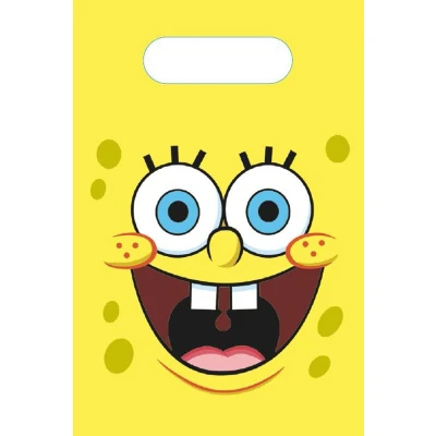 Afbeelding van Traktatie zakje Spongebob papier 8 stuks
