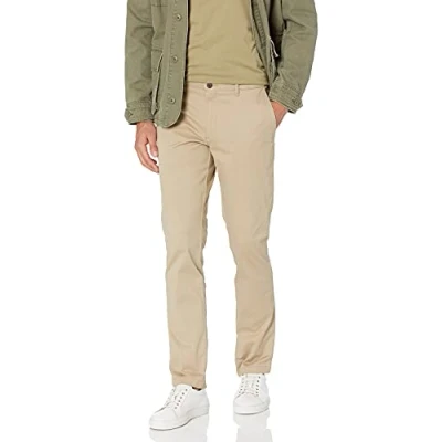 Afbeelding van Amazon merk Goodthreads Skinny Fit gewassen chino voor heren,Beige (Khaki),38W / 30L