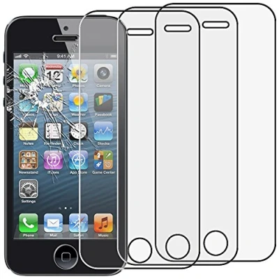 Afbeelding van ebestStar TemperedGlass [x3 Pack] voor iPhone SE 5 5S Gehard glas Schutzfolie, Glass Screenprotector, Anti breuk, zonder bubbels [iPhone: 123.8 x 58.6 7.6mm, 4.0&#039;&#039;]