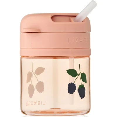 Afbeelding van Liewood drinkbeker met rietje pavia berry pale tuscany 280 ml