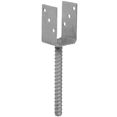 Afbeelding van Connex Paaldrager 81 x 60 100 200 4 mm/diameter 16 mm, U vorm, materiaal: thermisch verzinkt, 1 stuk, HV4206
