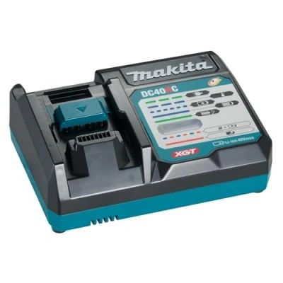 Afbeelding van Makita Oplader Dc40rc Te Bevestigen aan Muur Met Koelventilator Oplaadindicatie 2,0 m Kabellengte Geschikt voor diverse modellen