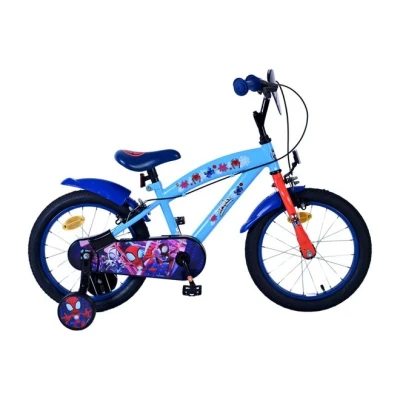 Afbeelding van Spidey Kinderfiets Jongens 16 inch Blauw Twee handremmen