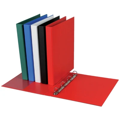 Afbeelding van Ringband Quantore A4 4 rings D mech 20mm PP rood