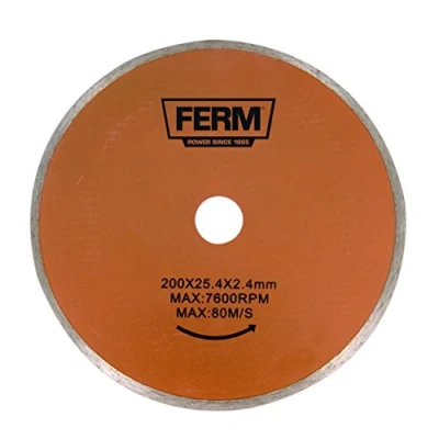 Afbeelding van FERM TCA1006 Diamant zaagblad Diameter 200mm Asgat 25,4mm 2,4mm dik Universeel Voor Tegelzaagmachines Zeer Geschikt TCM1011 Tegelzaagmachine