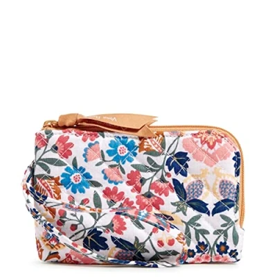Afbeelding van Vera Bradley Katoenen portemonnee met dubbele ritssluiting en RFID bescherming, betoverde mandala gerecycled katoen, eenheidsmaat