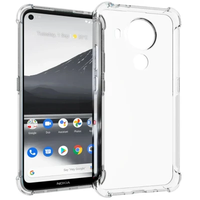 Afbeelding van Nokia 5.4 Hoesje Siliconen en TPU (zacht) iMoshion Softcase/Backcover Transparant Telefoonhoesje