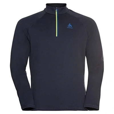 Afbeelding van ODLO Midlayer 1/2 zip BESSO Mannen Outdoortrui Dark Sapphire Maat S