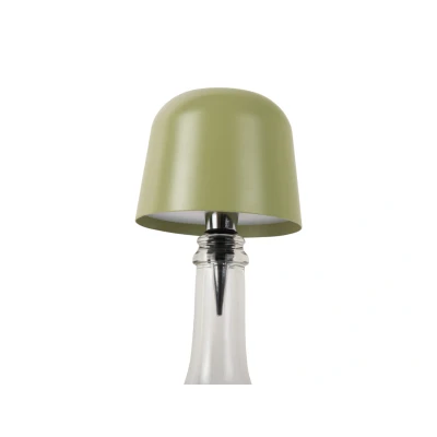 Afbeelding van Leitmotiv Ledlamp Cone Hat LED Oplaadbaar Voor Op Een Fles Tea Groen 10x10x13cm Nice thingZ