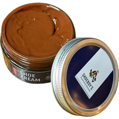 Afbeelding van Shoeboy&#039;S Shoe cream pot Schoencreme voor hoogwaardige soorten gladleer 50ml (082) Caramel
