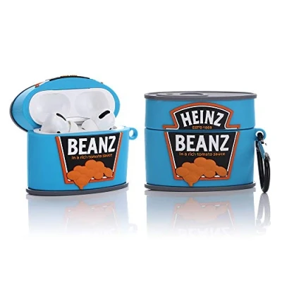 Afbeelding van YIGEYI Siliconen Case Compatibel met Airpods Pro Grappige Leuke 3D Cartoon Cover [Ingeblikte Drank] (Baked Bean Sauce)
