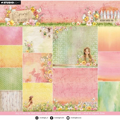 Afbeelding van Paper Pad Backgroundpaper Spring Meadow nr.270
