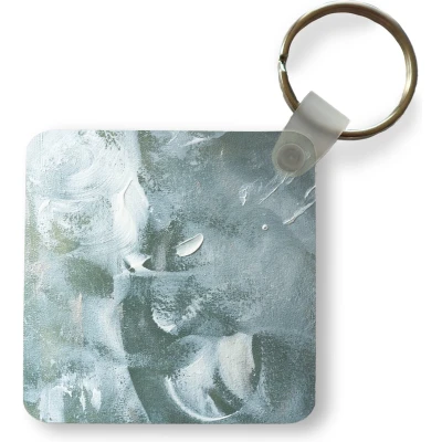 Afbeelding van Sleutelhanger Uitdeelcadeautjes Acrylverf Structuren Abstract Plastic
