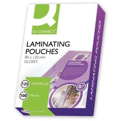 Afbeelding van Q CONNECT lamineeretui 2x 125 micron A7 100 stuks lamineerhoes