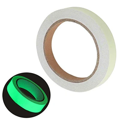 Afbeelding van FULARR 10 mm x m Premium fluorescerende tape, Luminous tape fosforplakband, oplichtend markeertape, lichtgevende zelfklevend waarschuwingstape, Glow in The Dark groen licht