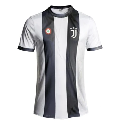 Afbeelding van Juventus Thuis Shirt Kids Maat 140 Fanmerchandise Replica Voetbalshirt Kinderen Polyester
