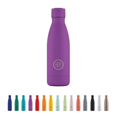 Afbeelding van Cool Bottles Stainless Steel Water Bottle 350 ml Vivid Violet 23,5 x 7 cm Luchtdichte Thermische Fles Koude dranken 36 uur en warme 18 Triple Technologie BPA Vrij