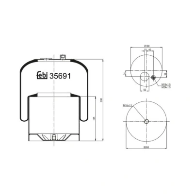 Afbeelding van Febi Bilstein Veerbalg 35691