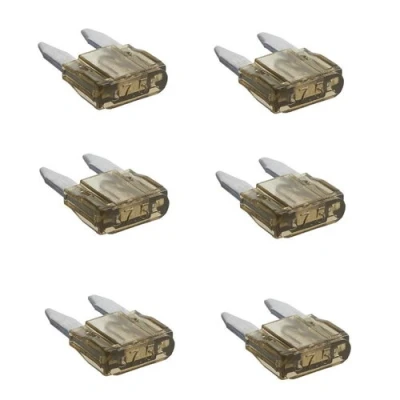 Afbeelding van Pro Plus Steekzekeringen Mini 7.5 Ampère Bruin 6 stuks