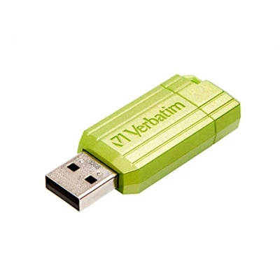 Afbeelding van Verbatim USB DRIVE 2.0 PINSTRIPE stick 32 GB Eucalyptus, Groen 49958