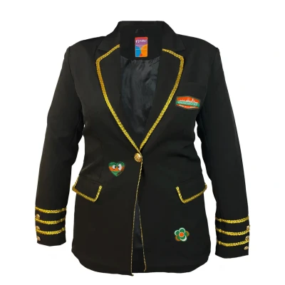 Afbeelding van Fjesta© Kruikenstad jasje met emblemen Luxe Dames Maat XS Carnavalskleding Carnaval