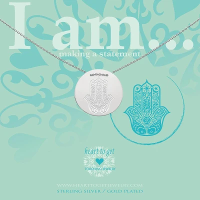 Afbeelding van Heart to get IAM413N Hamsa S Ketting Symbol zilver