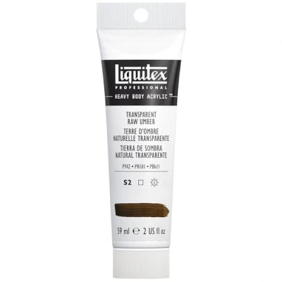 Afbeelding van Liquitex 1045333 Professional Heavy Body acrylverf in kunstenaarskwaliteit met uitstekende lichtechtheid en boterachtige consistentie, 59ml Tube, Transparent Raw Umber