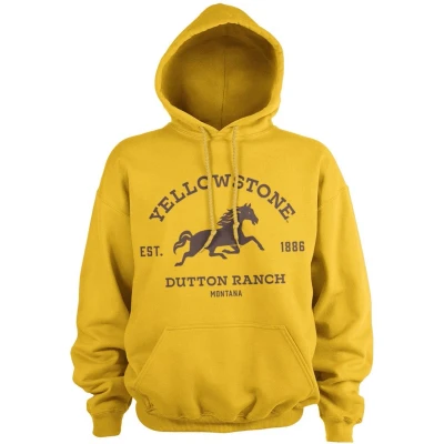 Afbeelding van Yellowstone Hoodie/trui L Dutton Ranch Montana Geel