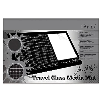 Afbeelding van Tonic Studios Travel glass media mat Rechtshandig 40x26cm