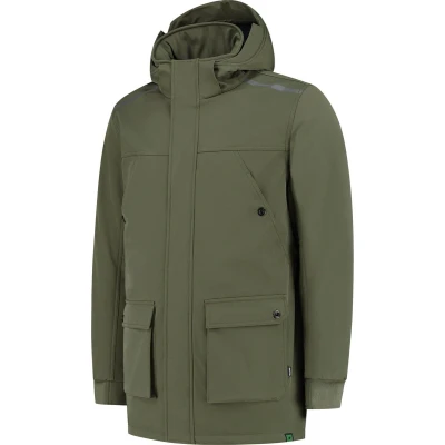 Afbeelding van Tricorp Winter Softshell Parka Rewear 402713 Legergroen