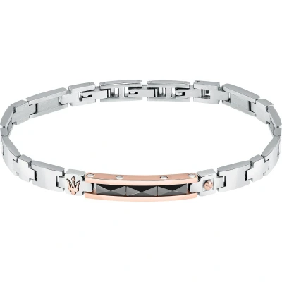 Afbeelding van Maserati Armband Silver coloured, Heren, Maat: One Size, coloured