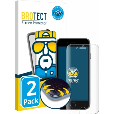 Afbeelding van BROTECT Screenprotector voor Apple iPhone 8 Folie Beschermfolie transparant volledig dekking (2 Stuks)