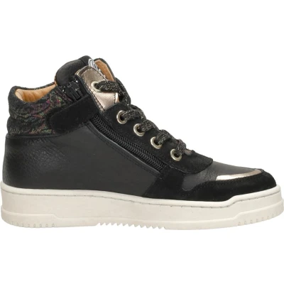 Afbeelding van Develab Sneakers hoog voor kinderen, Maat: 29, Zwart Leer