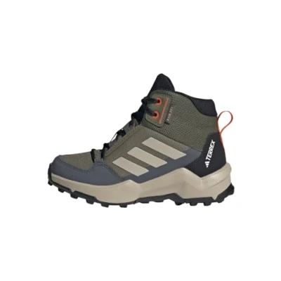 Afbeelding van Adidas Terrex AX4R MID RAIN.RDY Unisex Outdoorschoenen voor kinderen, Maat: 38 2/3, Olive strata/wonder beige/semi impact orange