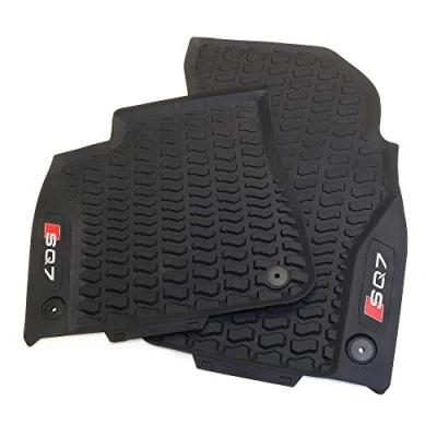 Afbeelding van Audi 4M1061221B041 all weather matten premium rubberen vloermatten voor, met SQ7 opschrift