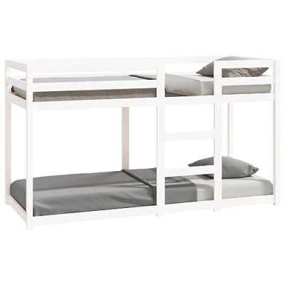 Afbeelding van vidaXL Stapelbed 75x190 cm massief grenenhout wit