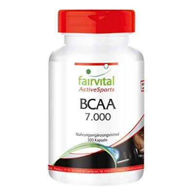 Afbeelding van Fairvital BCAA capsules VEGAN zonder additieven valine + leucine isoleucine 300