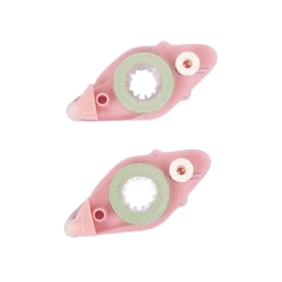 Afbeelding van Craftelier Navulbaar dubbelzijdig plakband voor de roze dispenser, ontworpen scrapbooking en knutselprojecten, inclusief 2 vullingen, afmetingen 8 mm x 7 m
