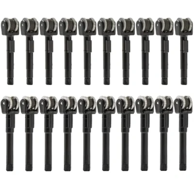 Afbeelding van FiTspi 20 stuks vuursteenwiel, vuursteen, vat, wrijvingswielaansteker, mechanisme, vervangende onderdelen compatibel met Clipper aanstekers (10 klein + 10 groot)