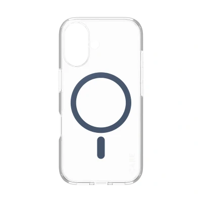 Afbeelding van Apple iPhone 16 MagSafe Hoesje Gerecycled kunststof PanzerGlass Backcover/Hardcase Blauw Telefoonhoesje Shockproof/Valbescherming