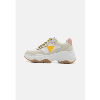 Afbeelding van Guess Hapyy Sneakers laag, Dames, Maat: 37, Bone Leer en textiel