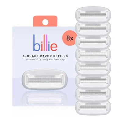 Afbeelding van Billie Dames scheermes navulmesjes 5 Blade Cartridges 8 count