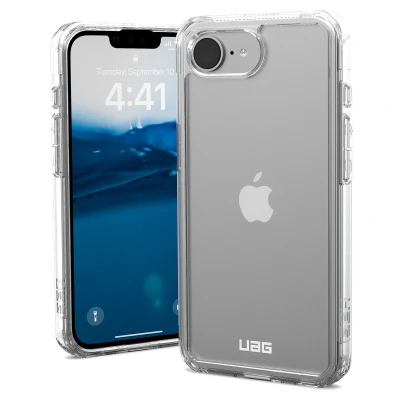 Afbeelding van URBAN ARMOR GEAR Plyo Case compatibel met Apple iPhone 16e Hoesje (Draadloos opladen compatibele hoes, valbestendige Air Soft hoeken, verhoogde rand) ijs (transparant)