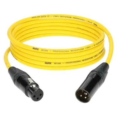 Afbeelding van Klotz M1FM5N0200 Microfoonkabel geel 2 m