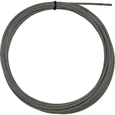 Afbeelding van Staalkabel 5m roestvrij staal V4A 316 3mm 7x19 Touwen voor hekwerksystemen