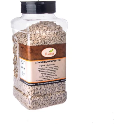 Afbeelding van Tuana Kruiden Zonnebloempitten Strooibus 500 Gram GP0299