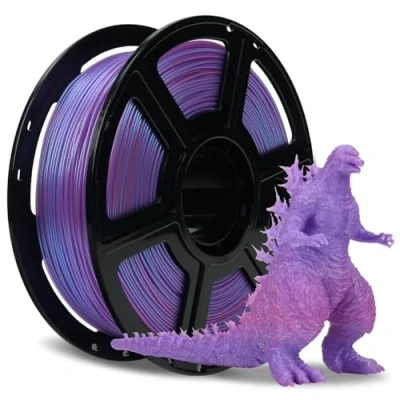 Afbeelding van FLASHFORGE Kameleon HS PLA kleurverloop blauw en roze, max 500 mm/s sneller printen, kleurverschuivend filament 1,75 mm, verandert van kleur afhankelijk het licht hoek